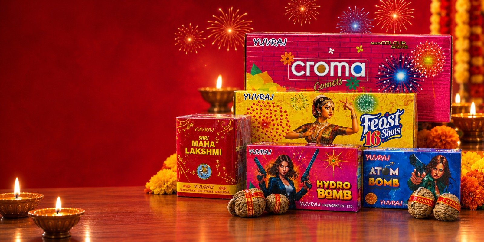 Yuvaraj Crackers offline sales announcement