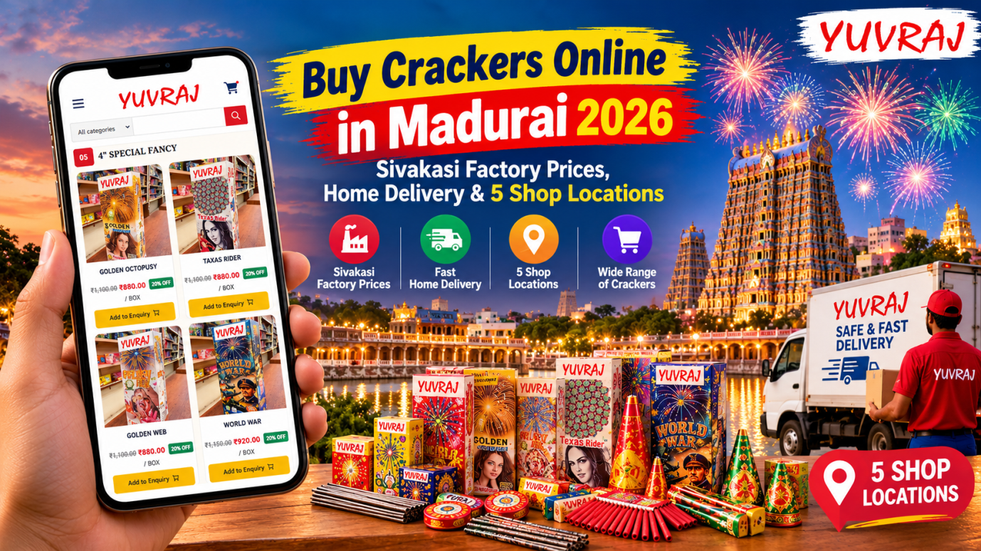 Diwali crackers 2026 for every budget with sparklers, rockets, and flower pots